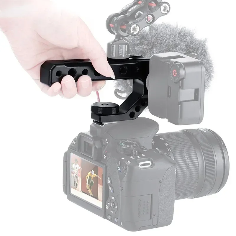 For DSLR Camera Top Handle Grip Mirrorless Smallrig Camera Cold Shoe Adapter Mount Hand Held Stabilizer Camera Accessory Top Han
