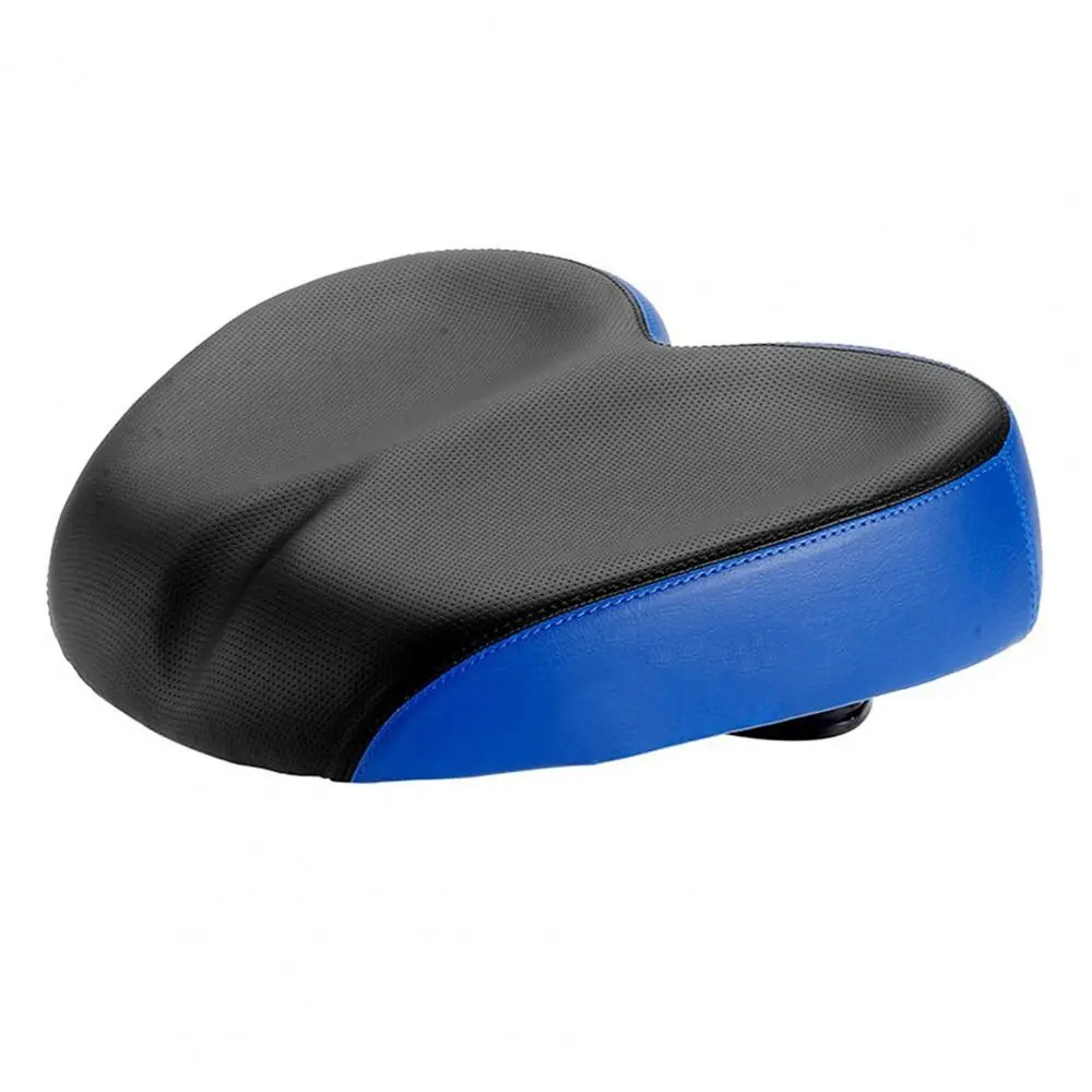 

PU Leather Oversized Bike Seat Soft Comfortable Shock-absorbing Wide Bicycle Saddle High Elasticity Waterproof