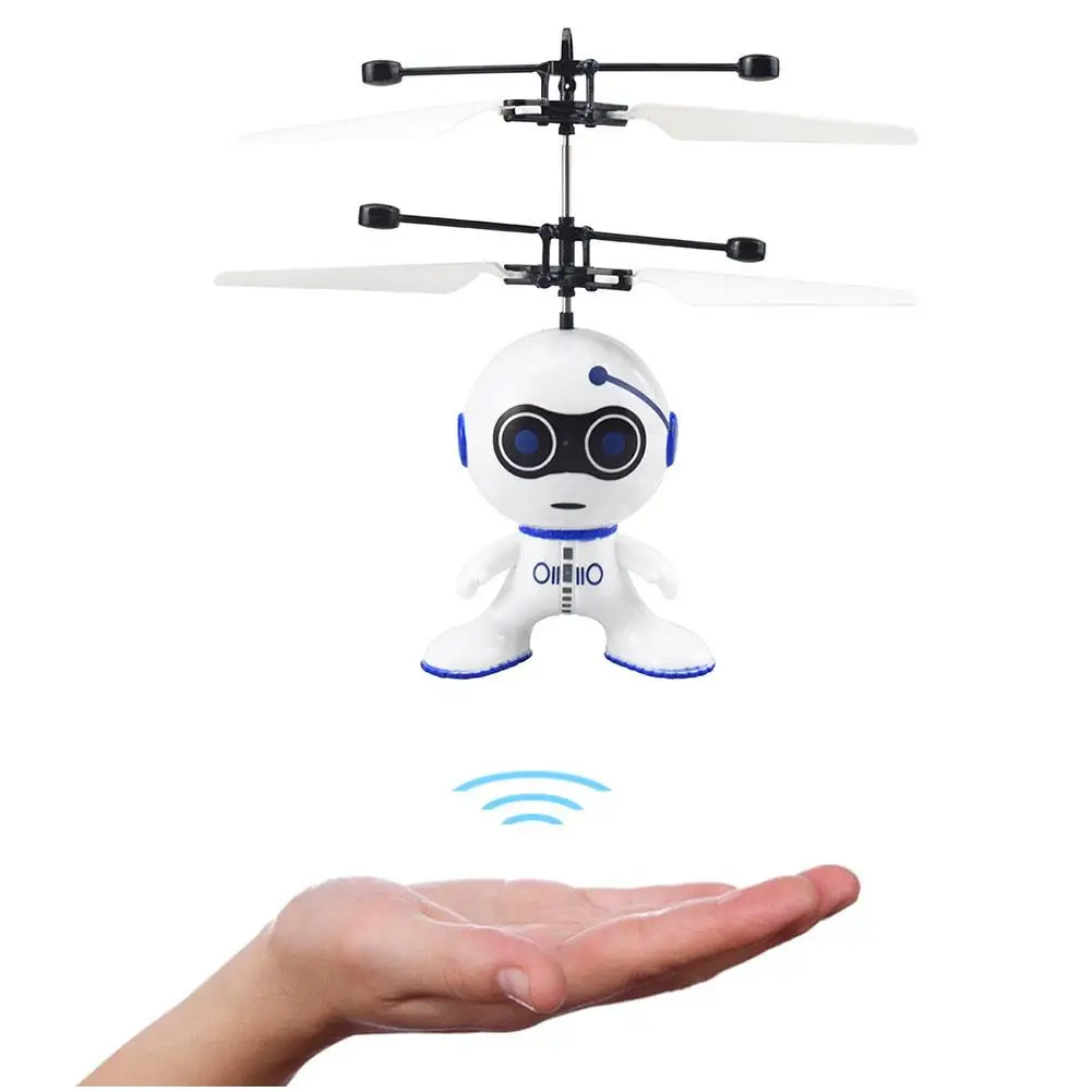 RC Flying Robot Gesture Sensing Astronaut UFO Spacecraft Helicopter Airplane Mini Cartoon Drone Toy For Children O2T8