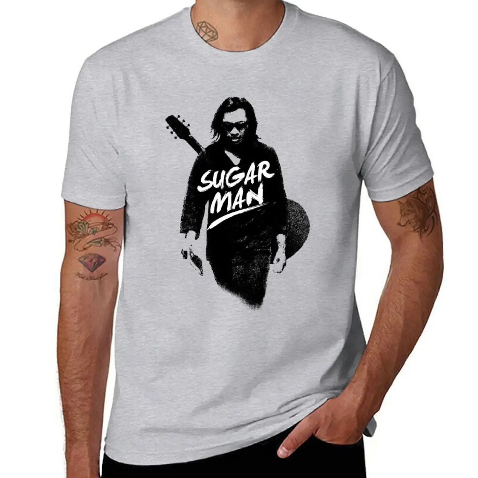 manga vintage anime clothes Sixto Rodriguez Sugar Man Essential Short t-shirt Tee shirt in tops mens clothes oversized t shirt