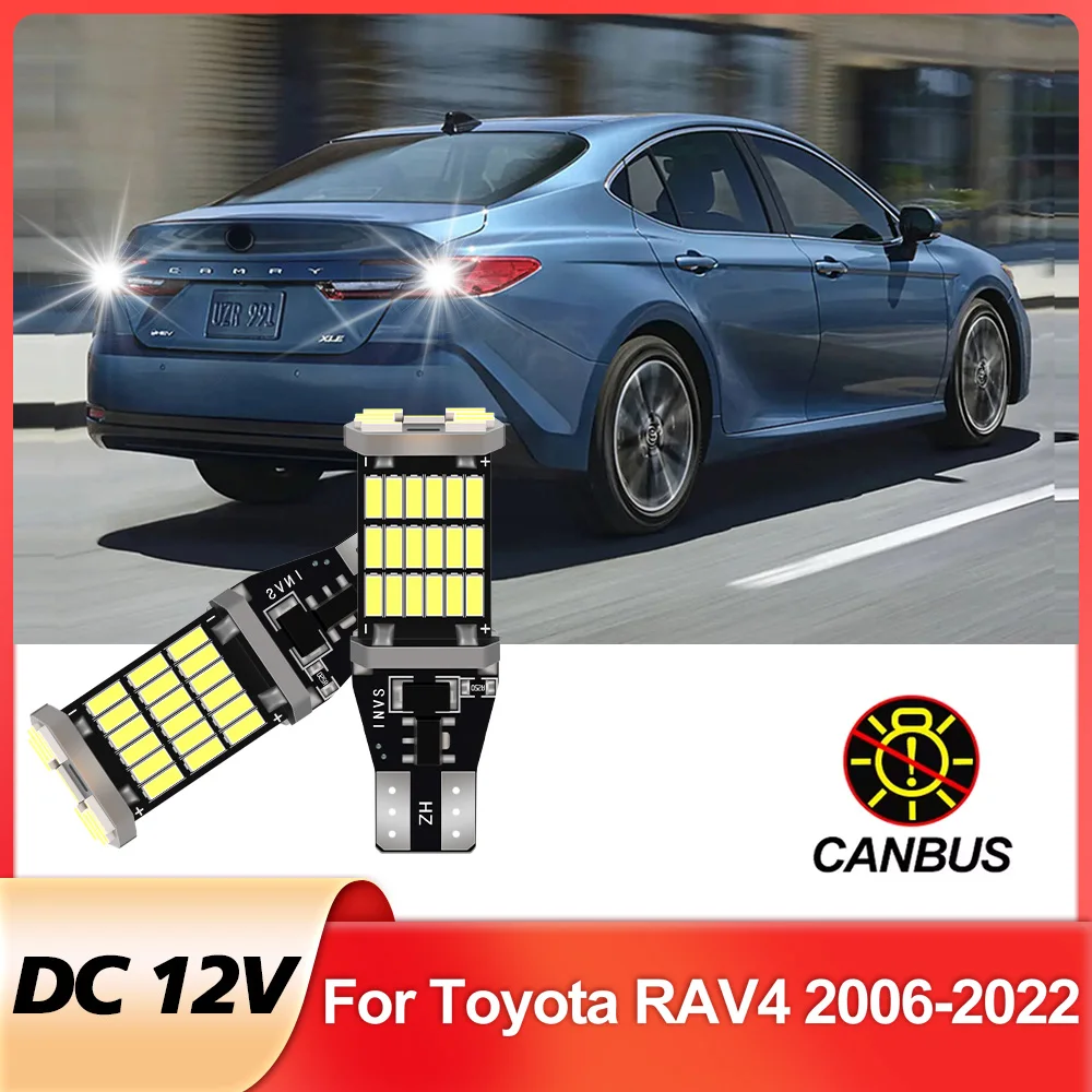 

2Pcs For Toyota RAV4 2006-2015 2016 2017 2018 2019 2020 2021 2022 LED Backup Light Reverse Bulb Canbus No Error