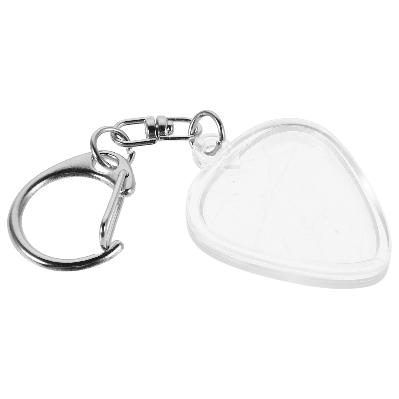 

Guitar Pick Collection Box Picks Holder Keychains Storage Cases Bag Metal Clear