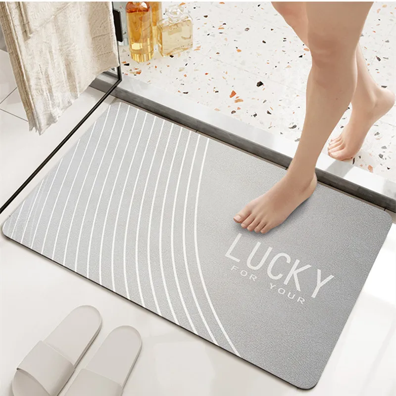 

Bathroom Doormats Modern Minimalist Style Carpet Household Absorption Non-slip Foot Mat Kitchen Oil-proof And Dirt-resistant Rug