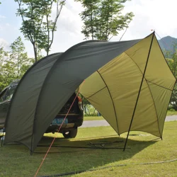Waterproof Car Awning Sun Shelter, Multi-use SUV Canopy,Trunk Canopy, Rear Canopy,Car Tailgate Canopy, 8 Person
