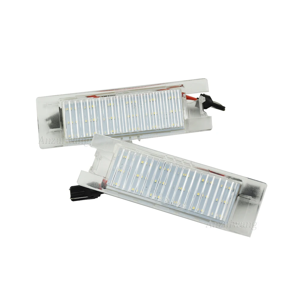 2x For Fiat Argo Punto 188 Grande Punto 199 Brava Bravo Seicento 500L Croma Linea Multipla LED License Plate Lights Canbus Lamp