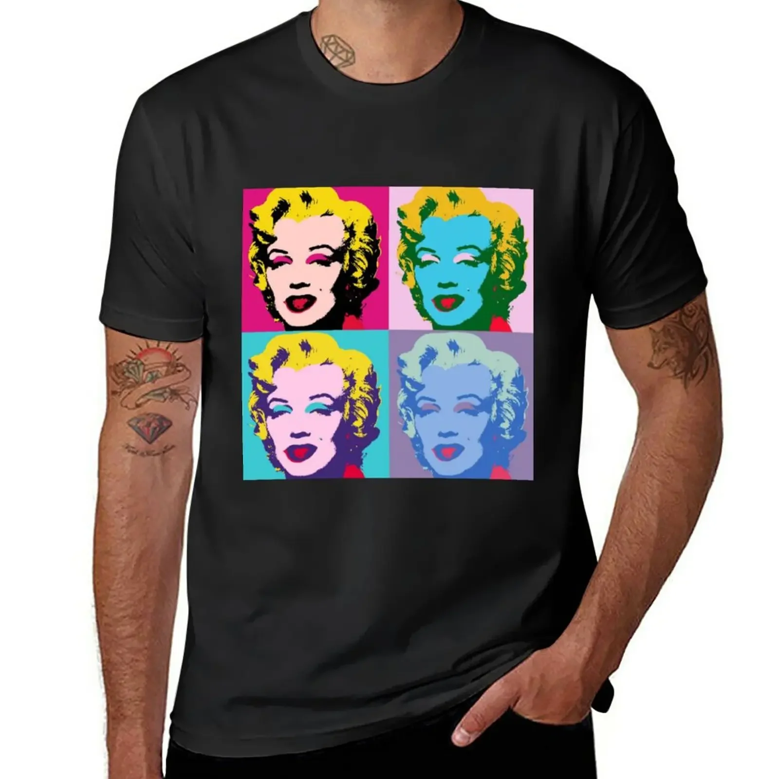 Marylin Monroe Pop art T-Shirt Oversized t-shirt Anime mens designer clothes new in tops & tees Short Sleeve Round Collar 2024