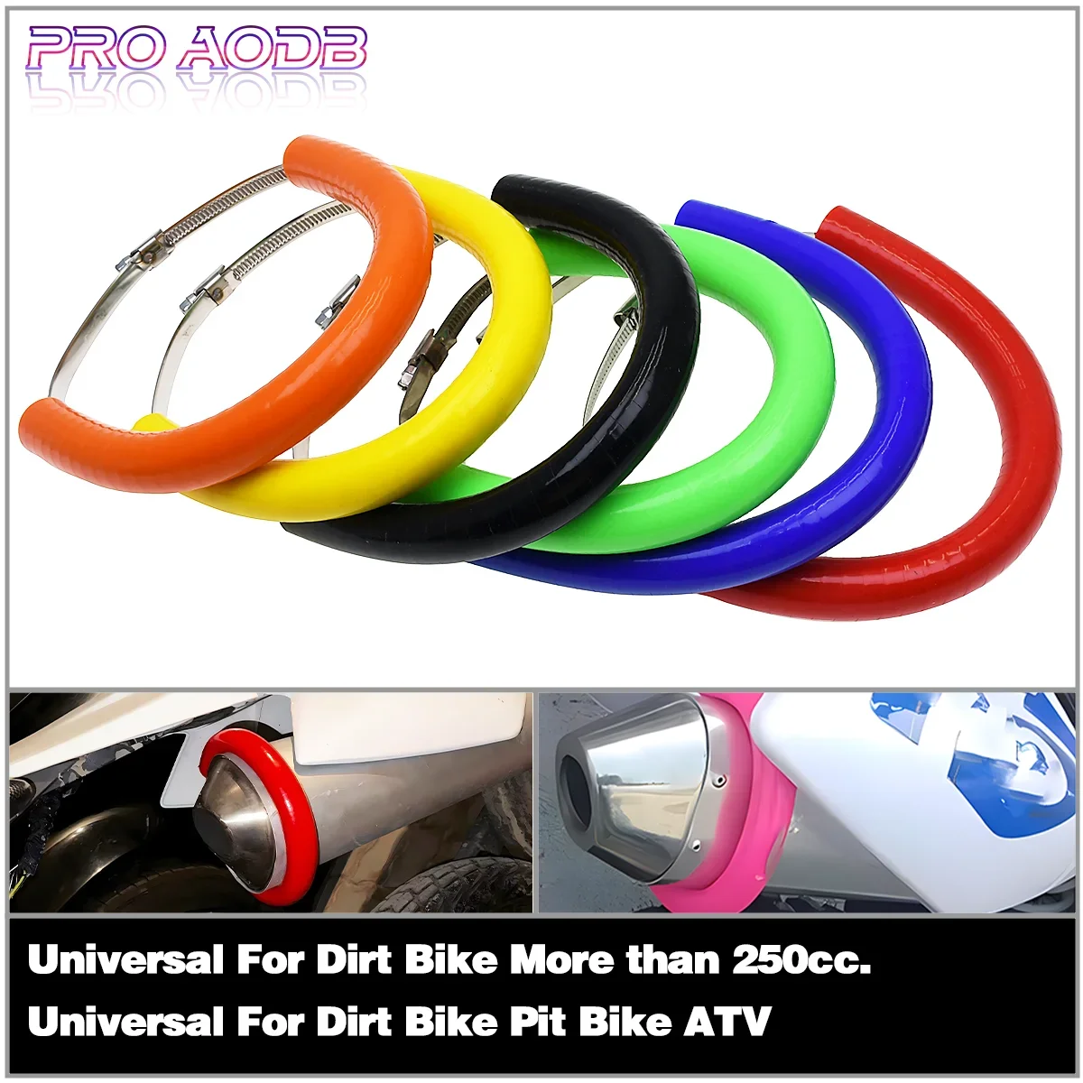 

Motocross Universal Silicone Exhaust Protector Can Cover For Honda CR250 CRF230F CRF250R CRF250X CRF450R CRF450X Yamaha YZ WR F