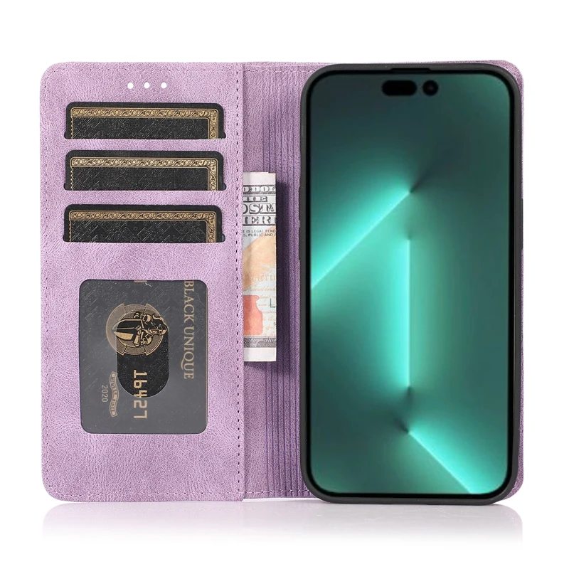 Funda con tapa magnética fuerte para iPhone 15 Pro Max, Funda de cuero PU para iPhone 14 14 Plus 15 14 13 12 11 XR XS MAX 7 8 Plus