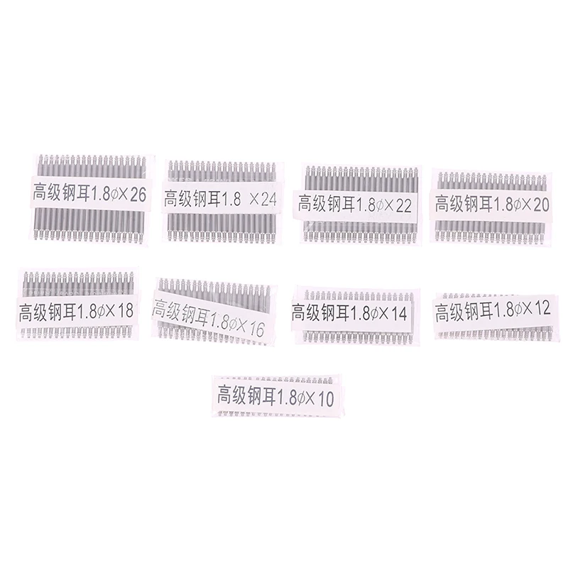 Stainless Steel Watchbands Repair Tool, Spring Bar, Silver Metal, Strap Link Pin Acessórios, 10-26mm, 1.8mm, 20Pcs