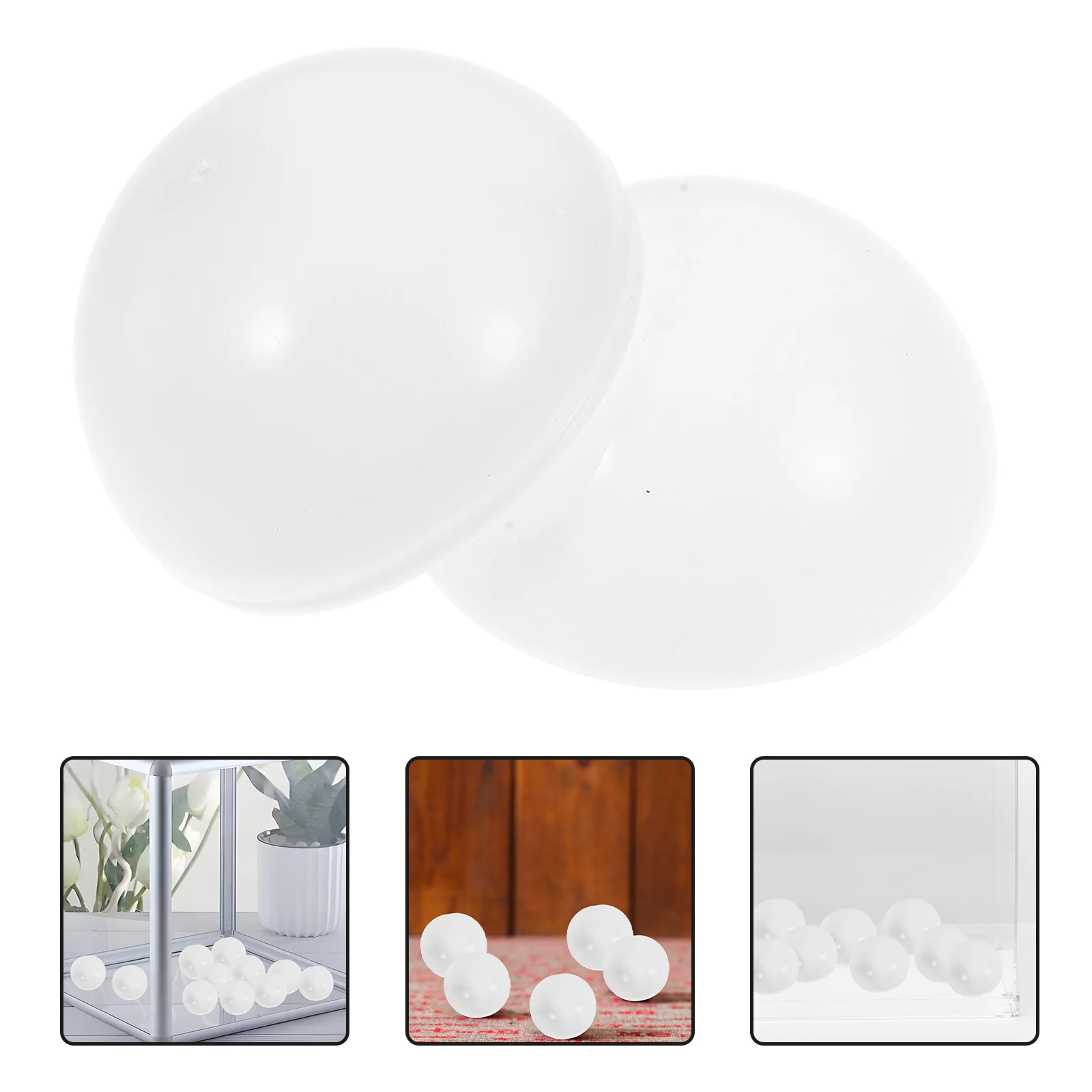 30 Pcs Lottery Ball No Stuffing Game Balls Hollow Raffle White Lightweight Child