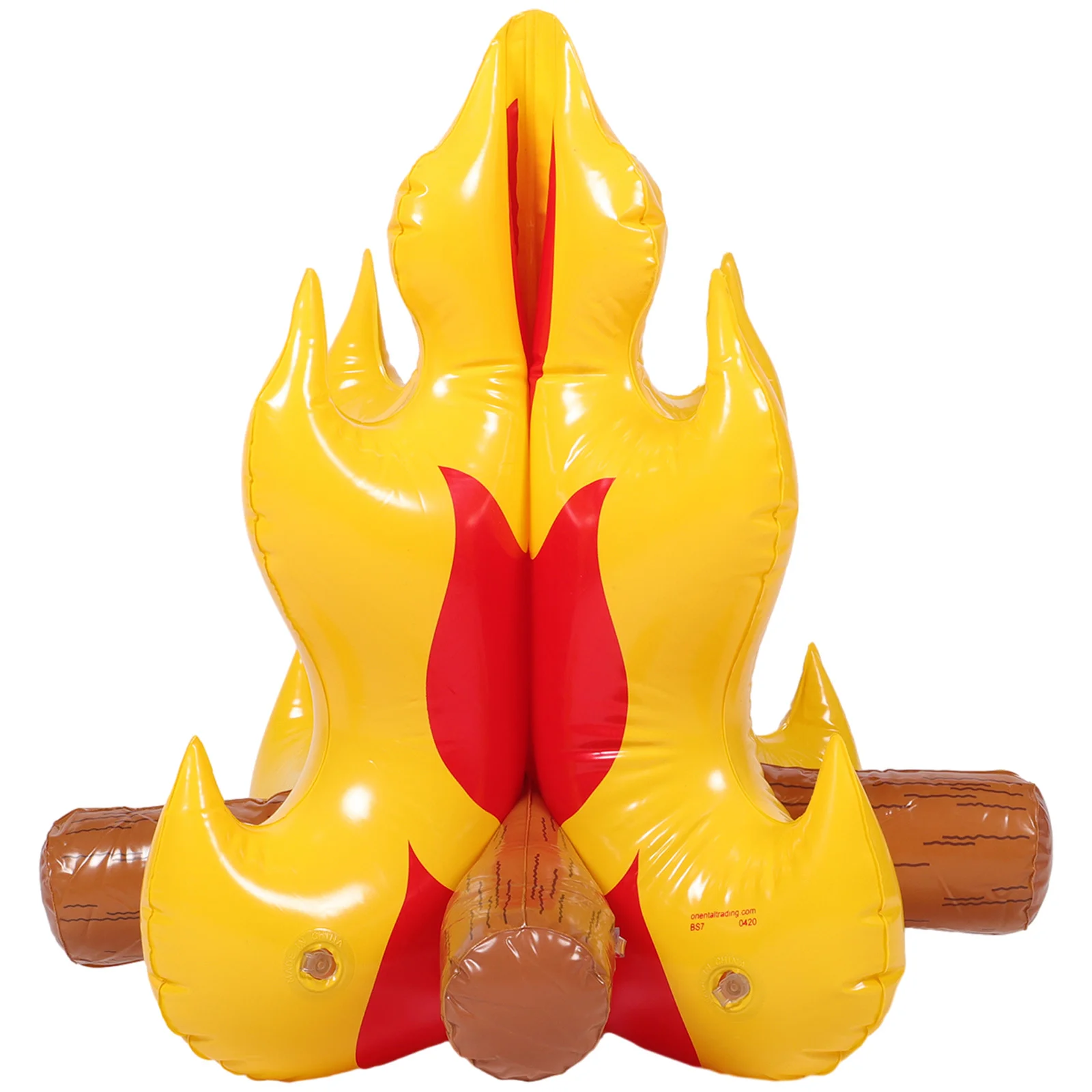 Inflatable Fire Pit Prop Interesting Bonfire Cardboard Halloween Decoration Kids Campfire Toy Pvc Lumberjack Party