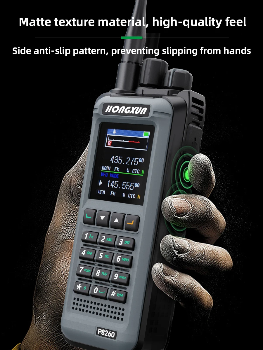 HX-8260 20 واط طويلة المدى جهاز إرسال محمول مقاوم للماء لاسلكي تخاطب مع IP54 5 كجم-20 كجم UHF VHF CTCSS/DCS مراقبة المسح #5