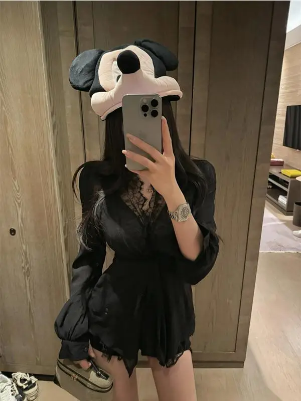 

Женские длинные свеки больших размеров с кружевом в стиле пэчворк, весна-лето, Pure Desire Sle, моющиеся для всего тела pes