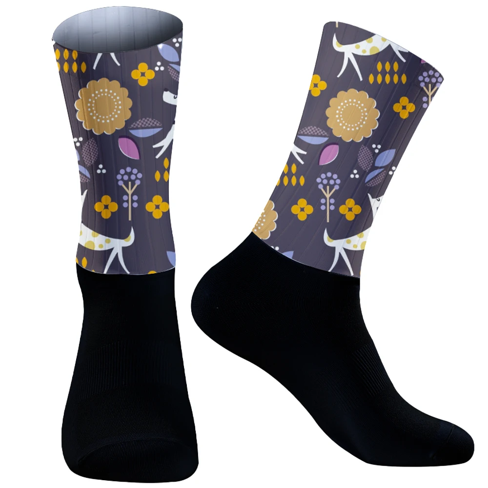 2024 New Space Bike Socks uomo infermiera compressione ciclismo per donna Mtb Guard Socks calze calze sportive