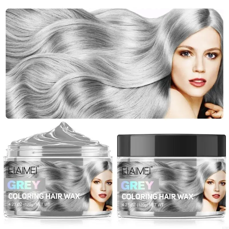

R3MF Hair Styling Wax Temporary Hair Color Wax for Men and Women Washable Long Lasting 120g