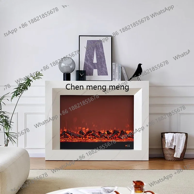 R French fireplace decorative cabinet, American mantel, artificial fire electronic fireplace core, household