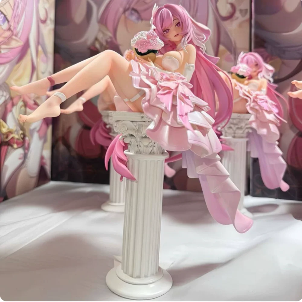 

Honkai Impact 3rd Anime Figure Elysia Pink Wedding Dress Pretty Girl Pvc Figurine Desktop Decoration Pc Case Display Collection