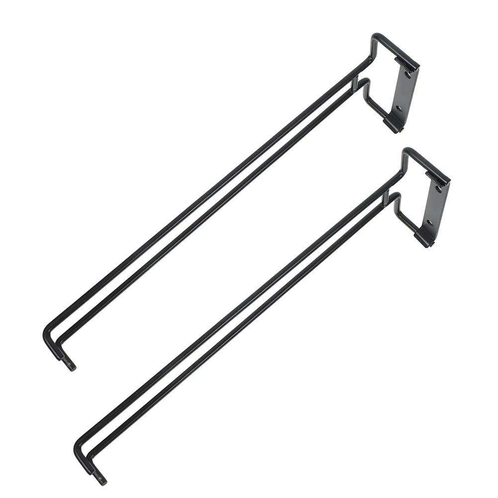 

2pcs Wine Glass Display Rack Foldable Cup Hanging Rack Glass Stand Goblet Holder Under Shelf Kitchen Bar Storage
