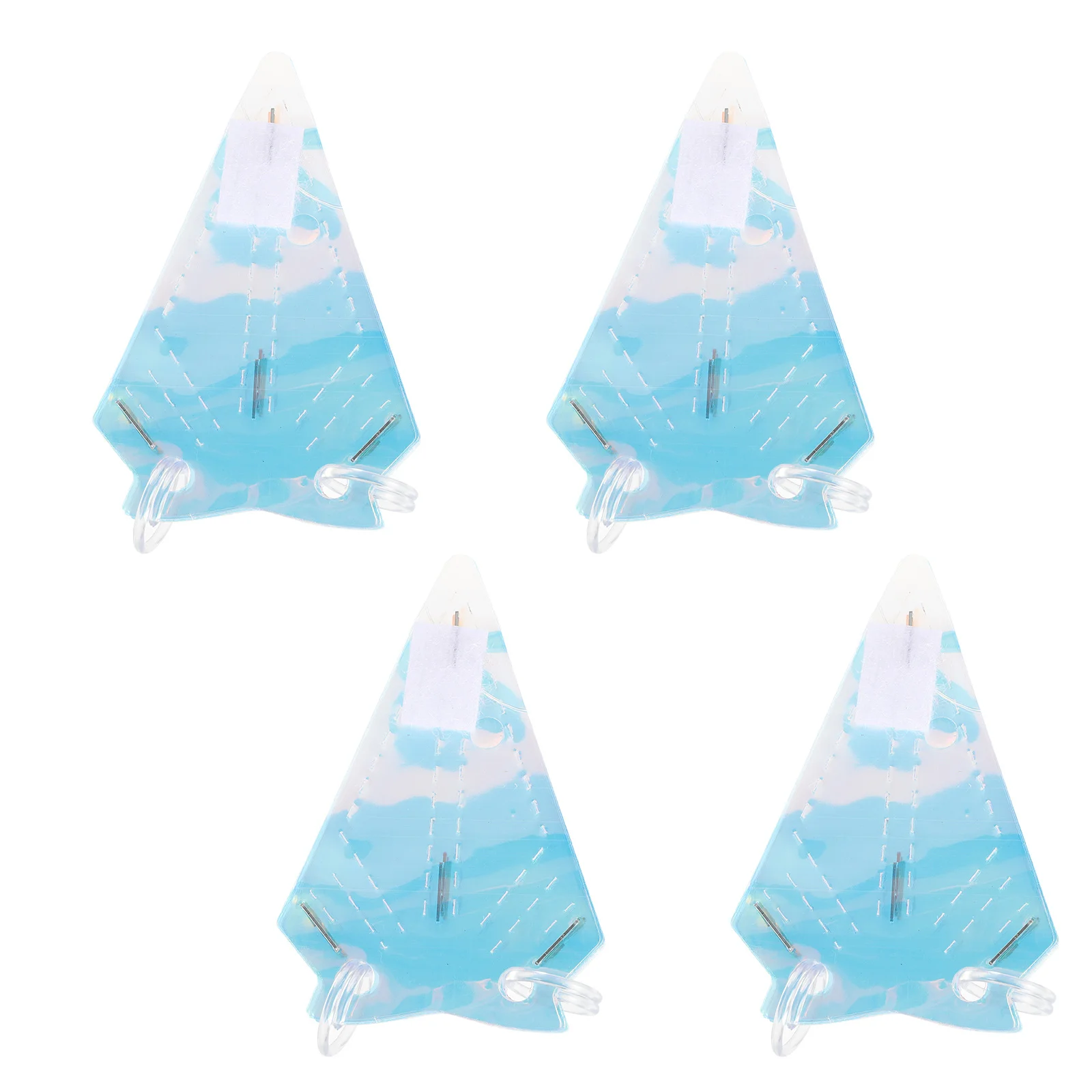 4 قطعة قلادة نجمة مسدسة ديكور معلق حلية النيون فيلم مقاوم للماء للمنزل غرفة المعيشة حديقة الشرفة مهرجان عطلة #2