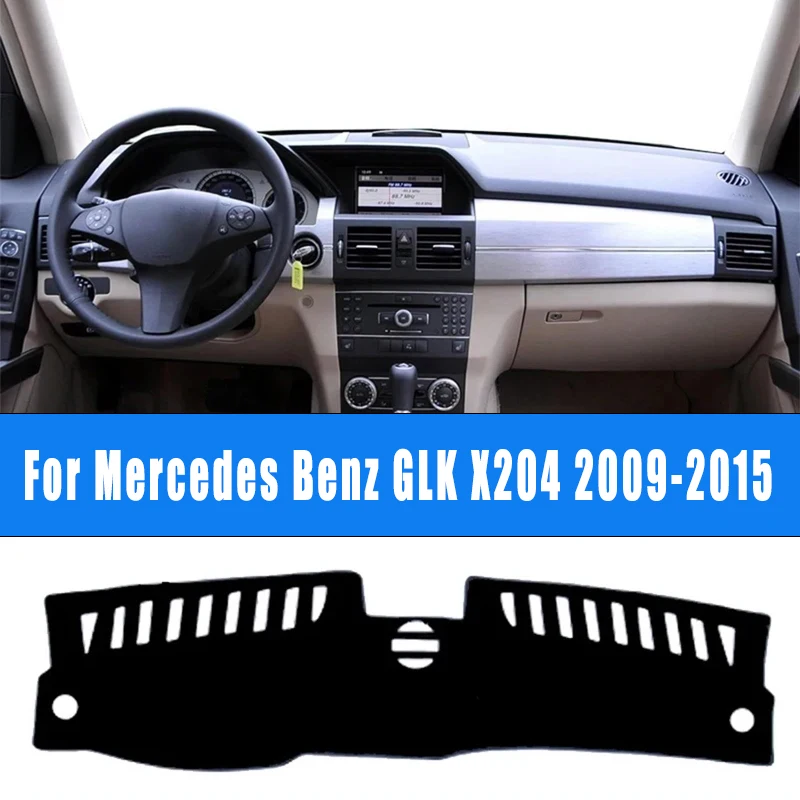 

Для Mercedes Benz GLK X204 2009-2015 автомобильный коврик для приборной панели, крышка центрального управления, нескользящая накидка, солнцезащитный козырек, аксессуары 2014