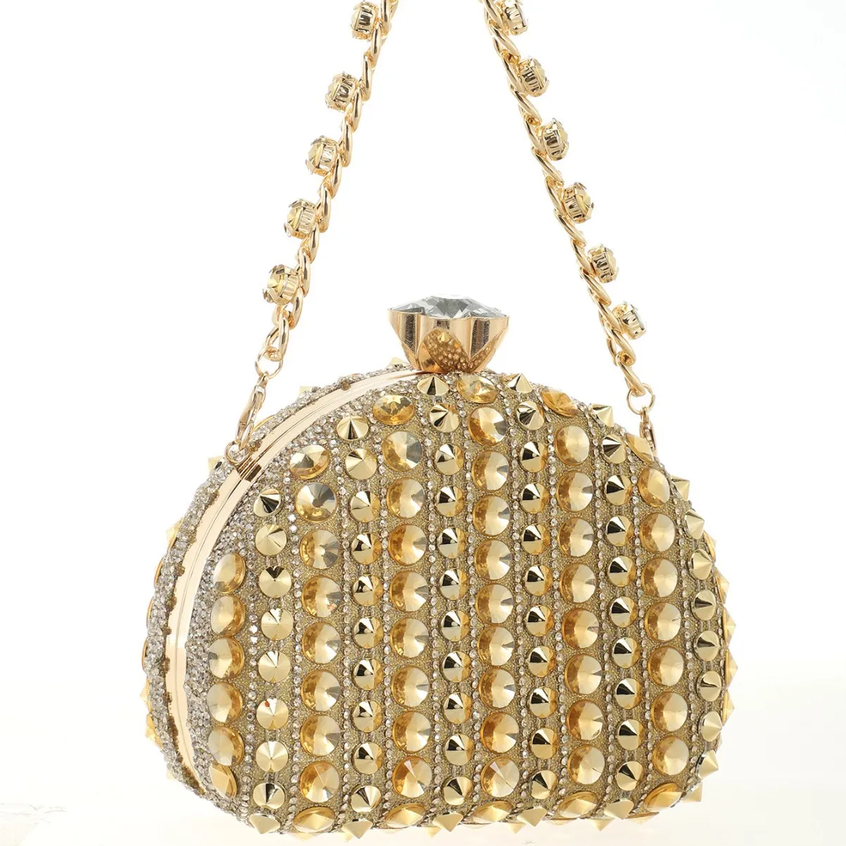 New Women's Diamond-Encrusted Dinner Clutch Bag Suitable for Party Weddings Bridal Evening Bags Messenger Bags Mini Bags