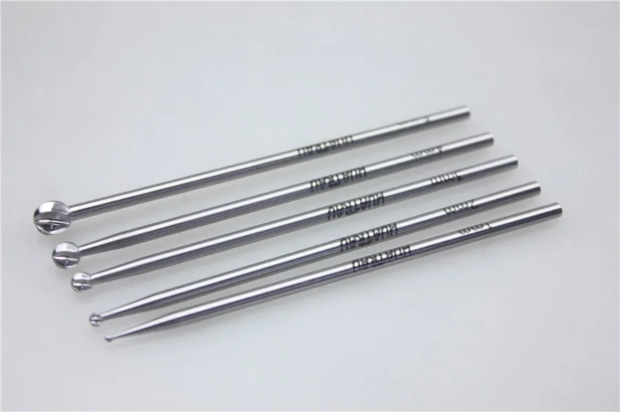 medical VET Small animal orthopedic instrument ball head Milling cutter Spine grind rod stick Joint grinding ball Pen bone drill