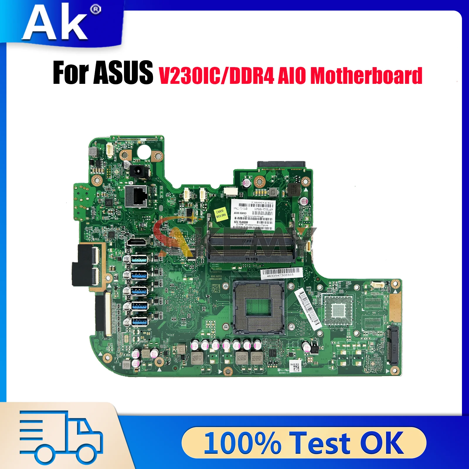 

Материнская плата V230IC/DDR4 для ASUS Vivo AiO V230IC V230I V230IA Материнская плата Этот товар в наличии 100% тестирование ОК быстрая доставка