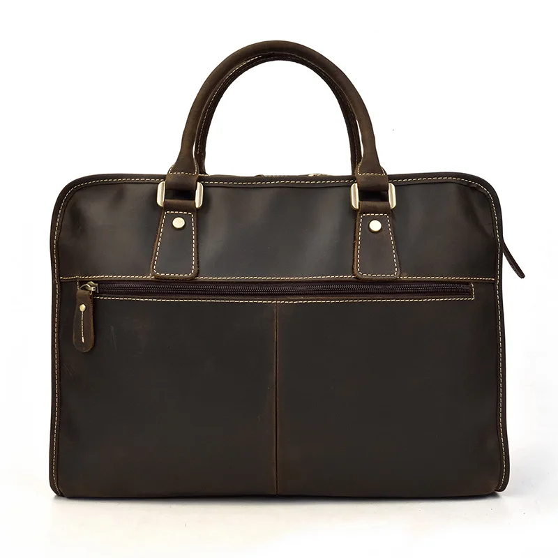 Men\'s Briefcases Genuine Leather Office Bags For Men Laptop Bags Male Shoulder Messenger Bags Handbag High Quality Briefcases