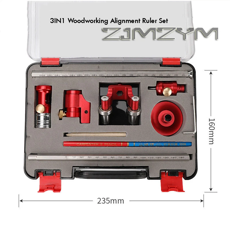 Wheel Marking Gauge Center Finder Ruler Compass woodworking Precision Linear Arc Dual-purpose Scriber Parallel Line Drawing Tool