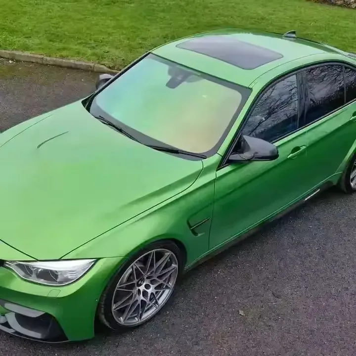 

Пленка для автомобильных стекол 70% VLT Green Chameleon, 50см*3/6м, высочайшее качество, HD защита от УФ-излучения, охлаждающая цветная тонировочная пленка для стекол