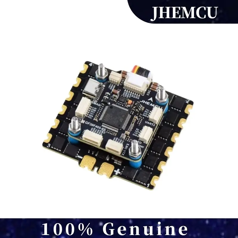 

JHEMCU Новый контроллер полета GF30F405 ICM42688P с 90A/110A ESC 3-8S Lipo для RC FPV Дрон дальнего действия