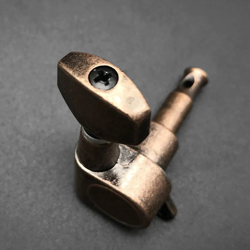 Niko Vintage Style Bronze Guitar Tuning Pegs Locking Tuners