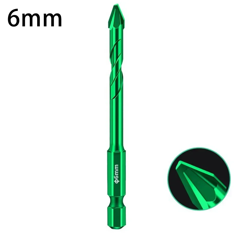 Perceuse électrique, outil de propositions excentriques 6-12mm, foret triangulaire pour carrelage en verre, dalle de roche, cloison sèche, poinçonnage de brique, outil électrique