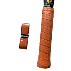 2/4/10pcs NEW ZARSIA PU leather Sweatband Tennis Racket grip Thick Brown red Leather Handle Grip for tennis racket