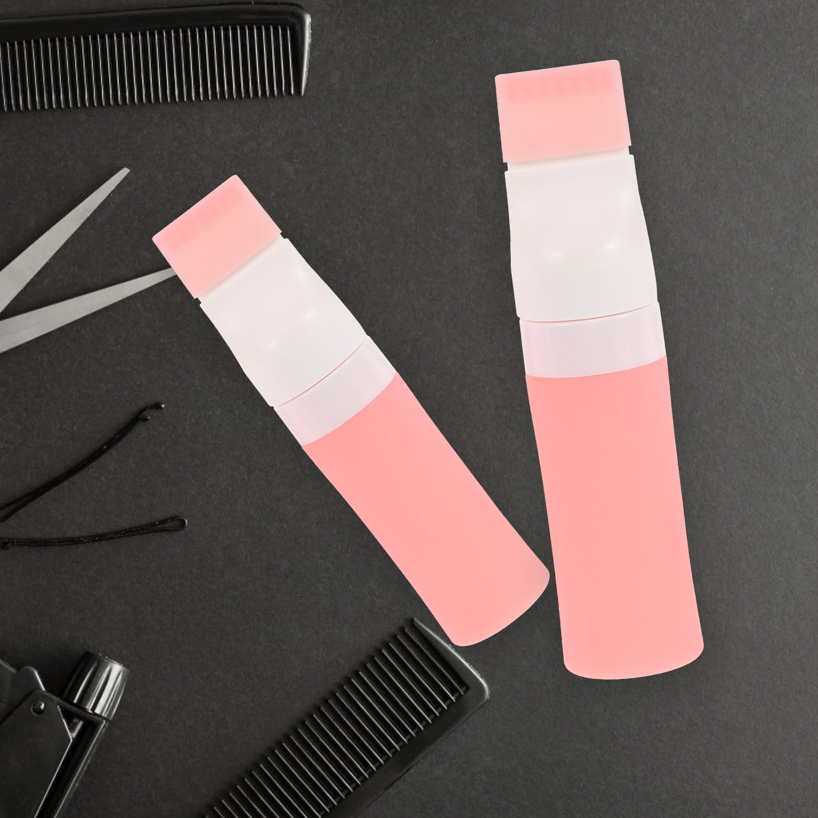 

3pcs Silicone Travel Bottles Toiletries Shampoo Lotion Containers Refillable Small Lightweight Durable Portable For Camping Gym