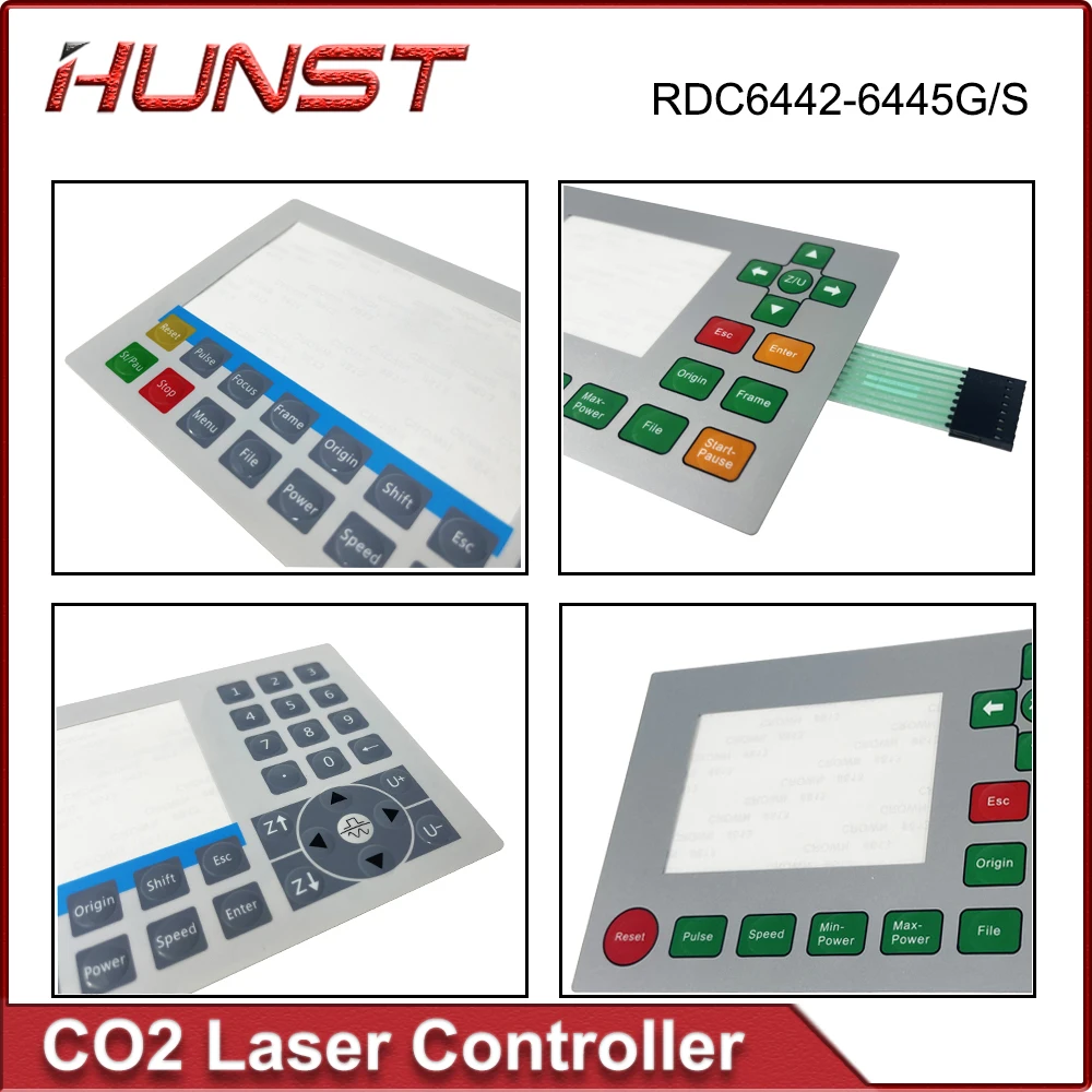 HUNST Ruida key membrane keyboard switch RDC6445S RDC6445G RDC6442S RDC6442G for laser cutting and engraving machines