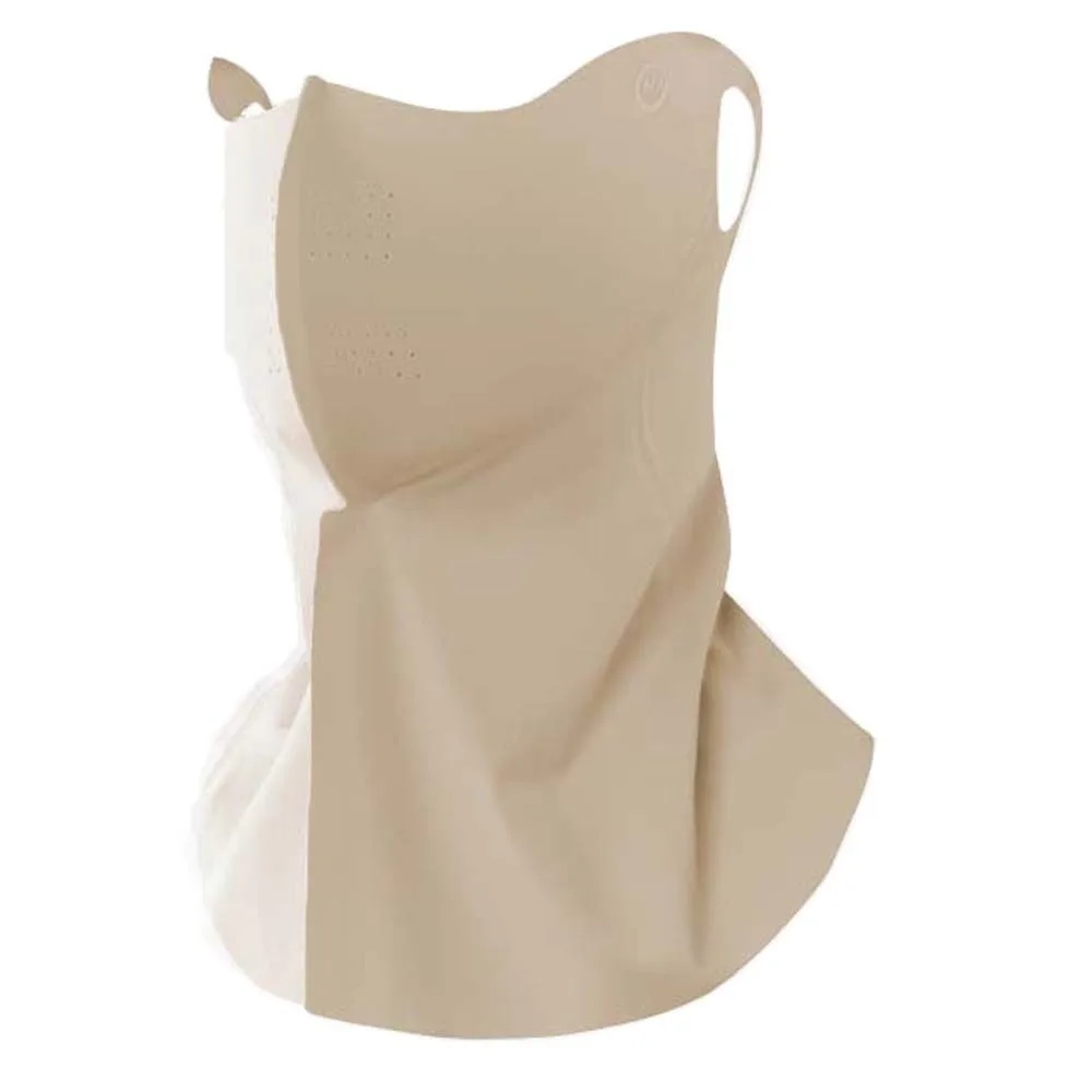 

Бесследная солнцезащитная маска UPF50+, эластичная маска для лица из ледяного шелка с маленькими отверстиями, тонкая однотонная маска для защиты от ультрафиолета, уличная