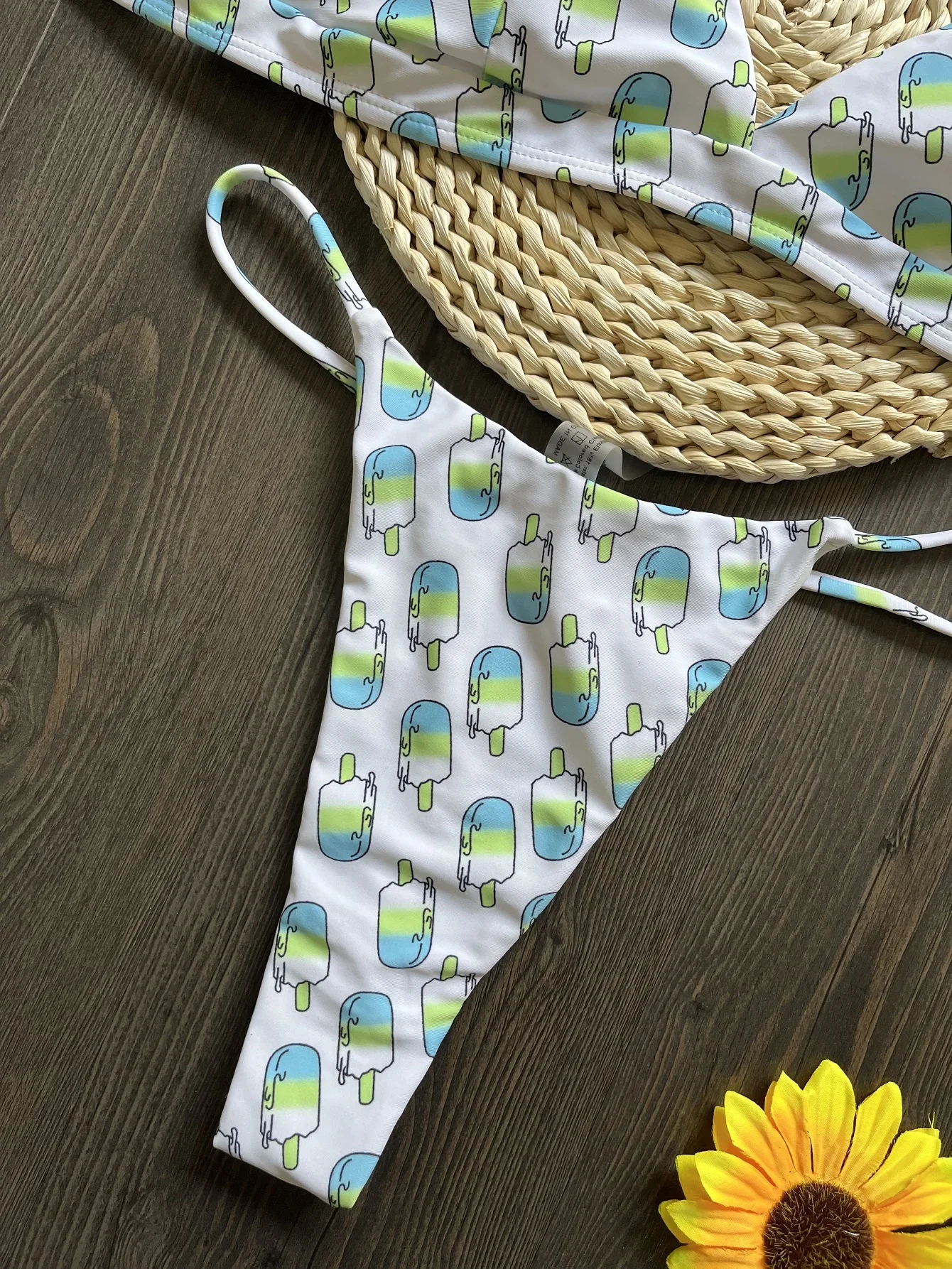 Sexy Triangle Chains Bikini Sets Micro Thongs Swimsuit Women Bathing Suit Biquini Bandage Beachwear Print Swimwear Thong Bikini