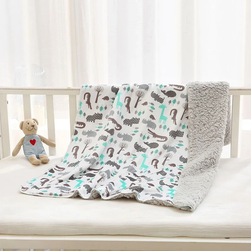 Baby Blankets New Double Layer Super soft Fleece Infant Bebe Swaddle Envelope Wrap For Newborn Baby Boys Girls Bedding Blanket