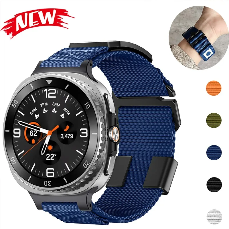 

Новый дизайн, нейлоновый ремешок для Samsung Watch 8/8, классический ремешок, спортивные ремешки для часов на открытом воздухе, аксессуары, браслет Galaxy Watch 8, 44 мм, 40 мм