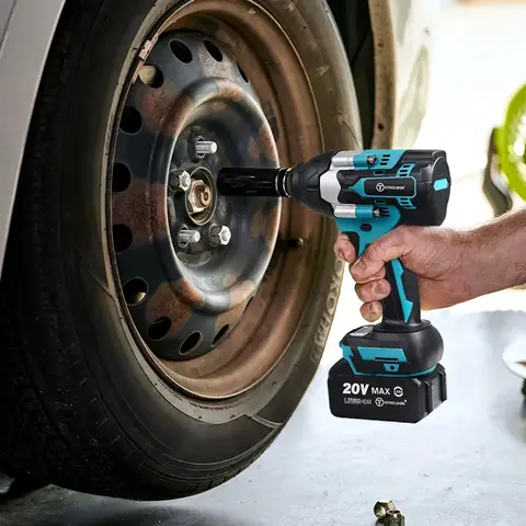 OTOOLSION 20V 브러시리스 임팩트 렌치 토크 600Nm 1/2 인치 소켓 렌치 배터리 너트 스크루 드라이버 전동 공구 Makita 18V 배터리