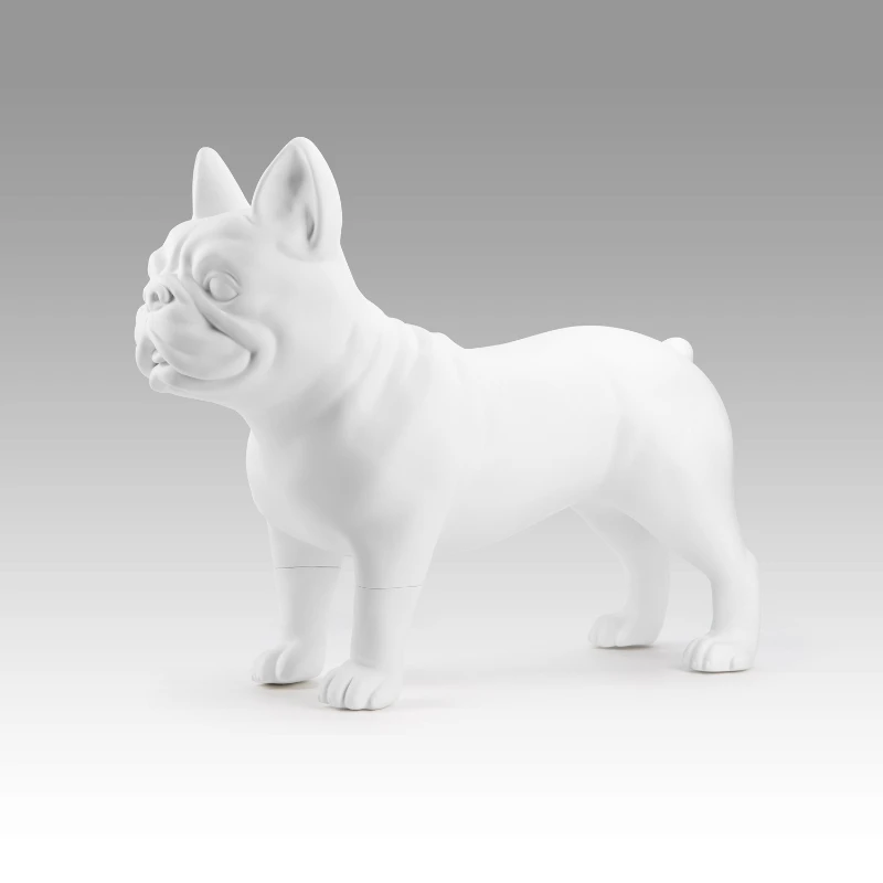 

Dog French Bulldog Model Large Ornament Fiberglass Crafts Pet Clothes Display Props Dog Model
