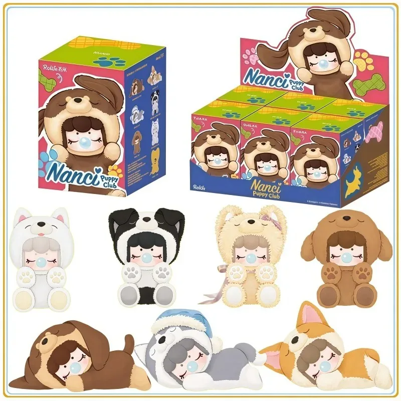 In Stock Original Rolife Nanci Dog Club Series Blind Box Anime Character Doll Collection Decorative Festivals Toys Gifts