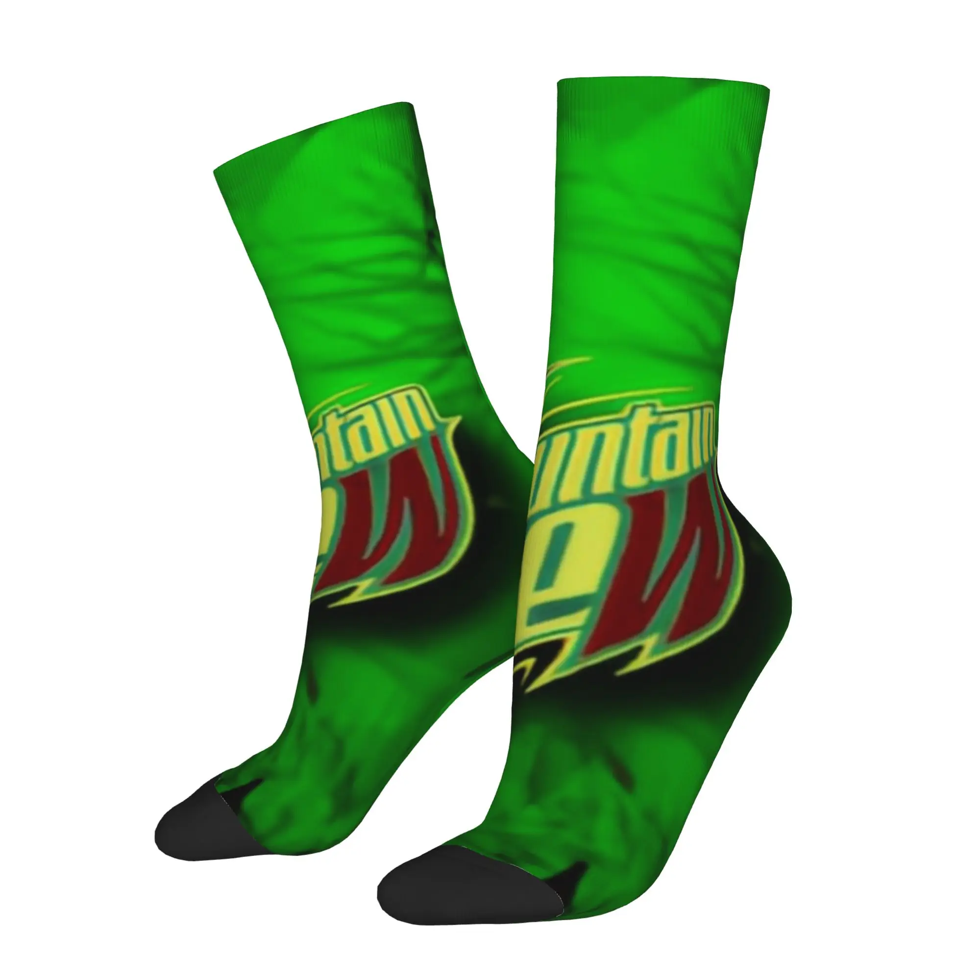 

Забавные носки mMountain Dew mMountain Dew Green Leaf Harajuku с бесшовным принтом, мужские носки с принтом, мужские носки с оригинальным рисунком
