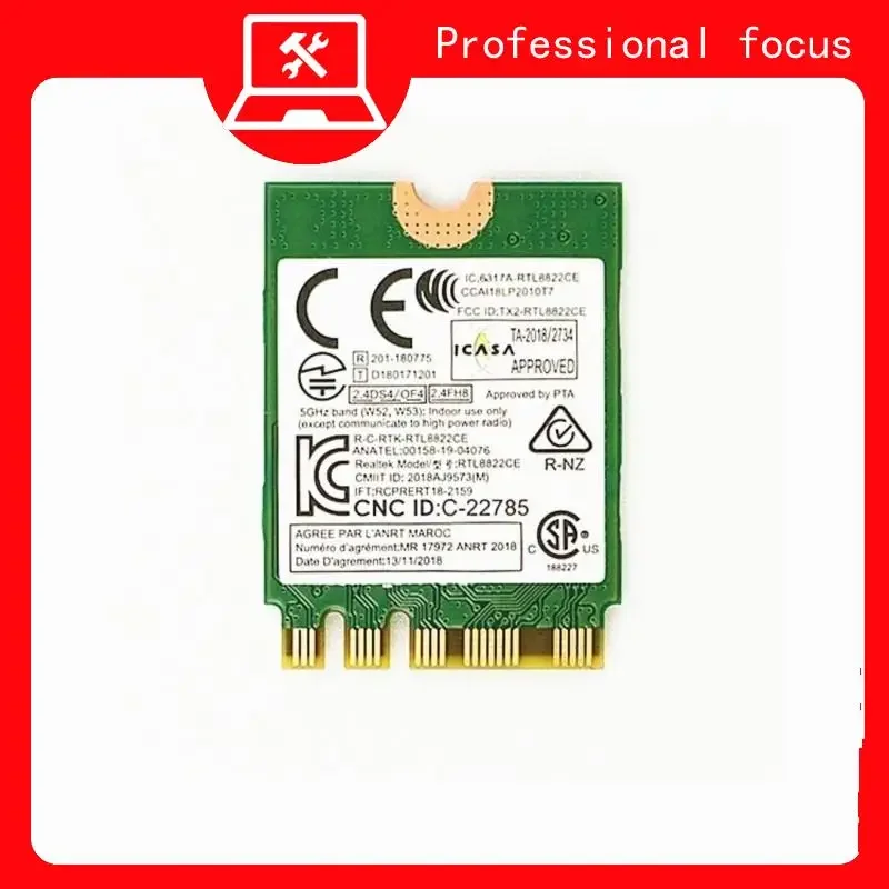 For E460 E465 E470 E475 E560 E570 WiFi Wireless AC Card RTL8822CE Bluetooth5.0 - Compatible with FRU Network Card 02HK703