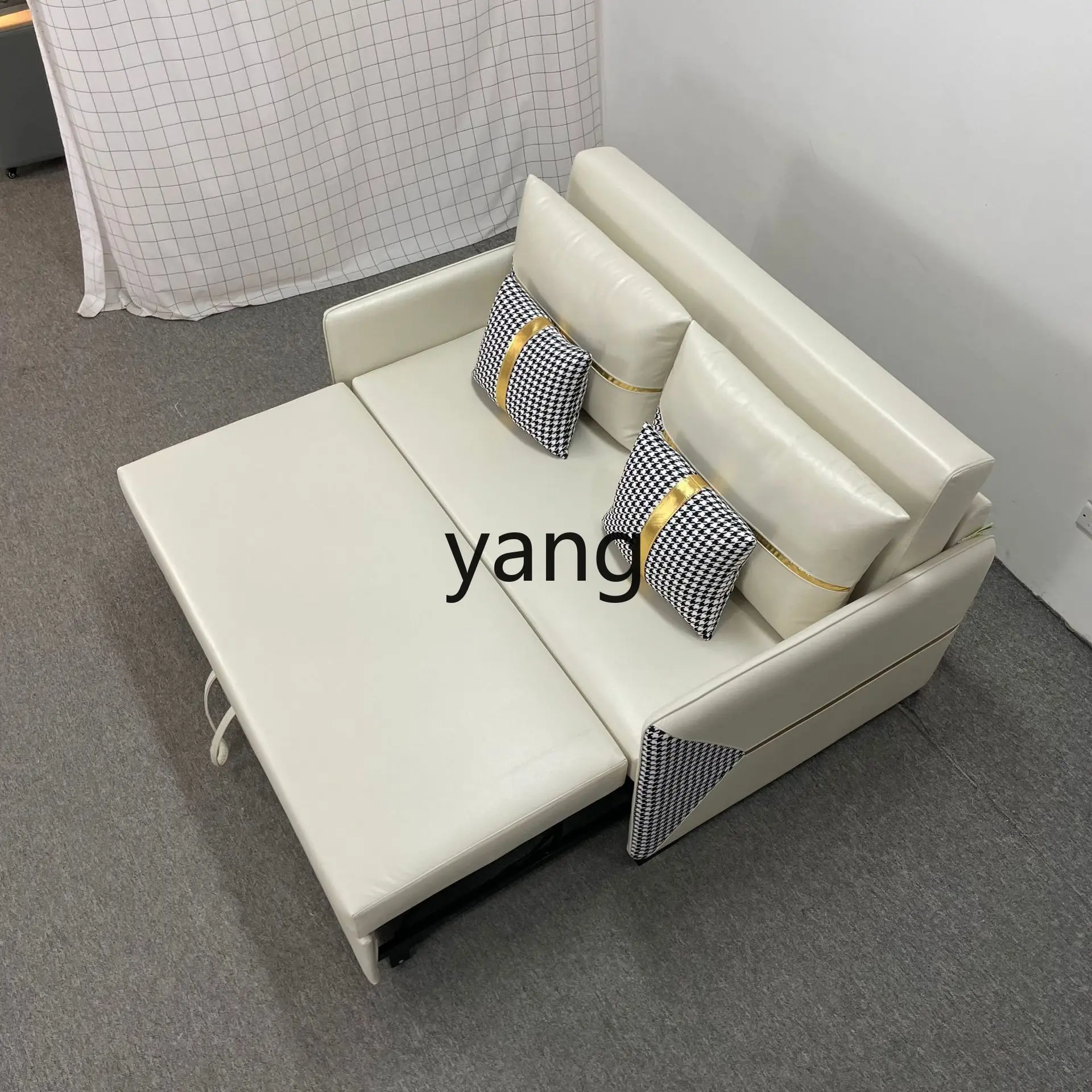 

LTT small apartment living room study hotel apartment technology cloth small sofa folding sofa bed