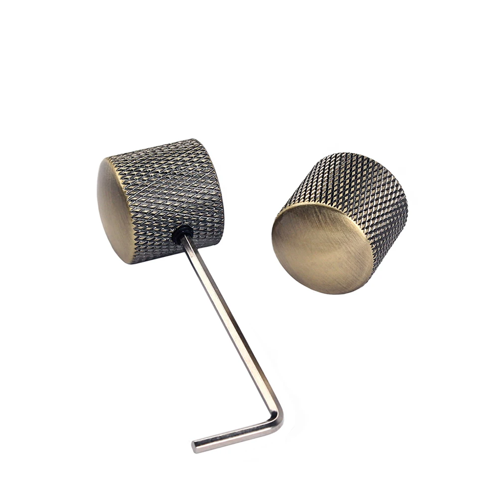 

2pcs Bronze Knobs Guitar Effects Coupler Gold Plated Durable Anti Rust Pedal Saver Foot Switch Protector Guitar