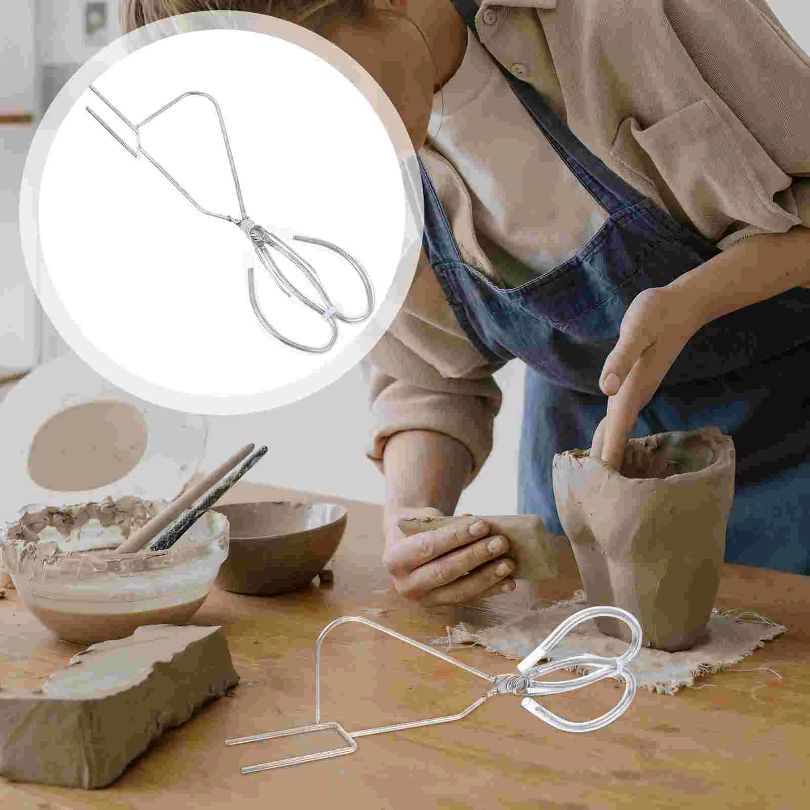 

Glaze Pliers Glazing Clip Glazed Pottery Clay Tool Making Tools Dipping Stainless Steel Caliper