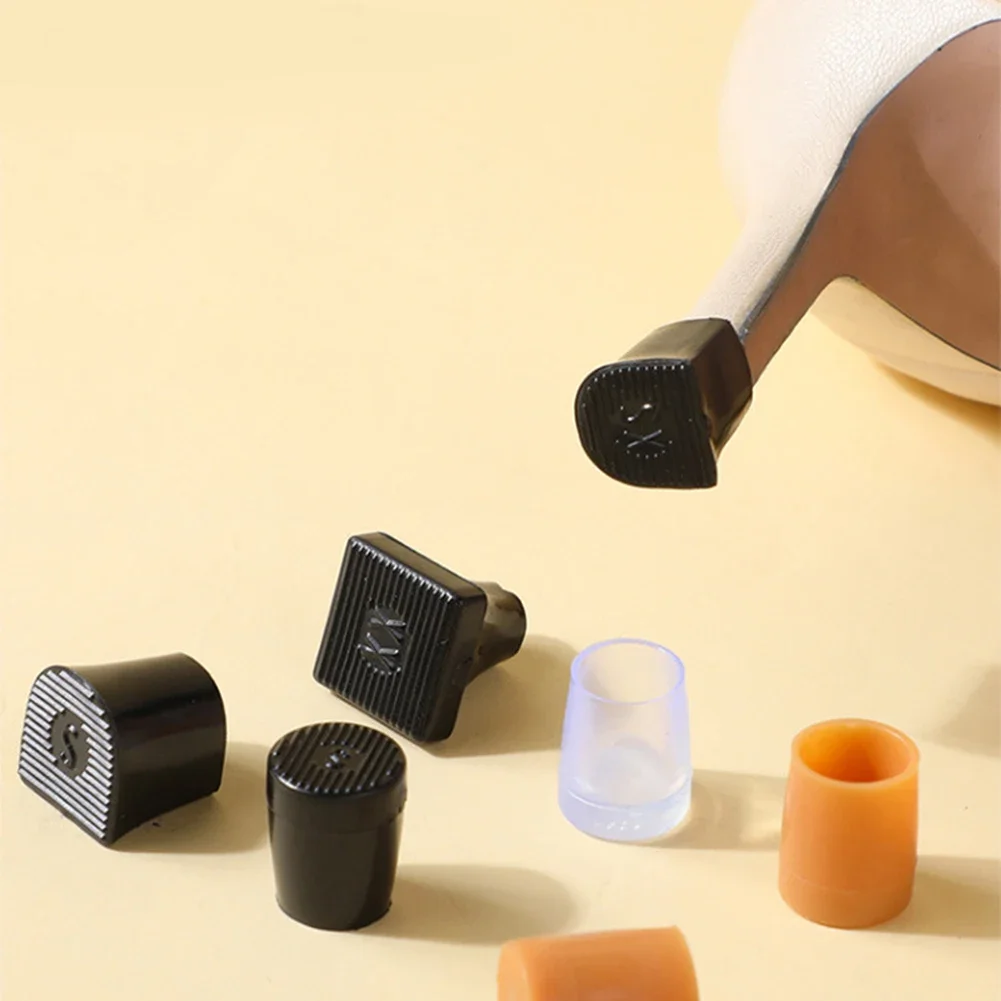 Protector de tacón alto para mujer, antideslizante, resistente al desgaste, silencioso, cómodo para caminar, accesorios prácticos para el talón