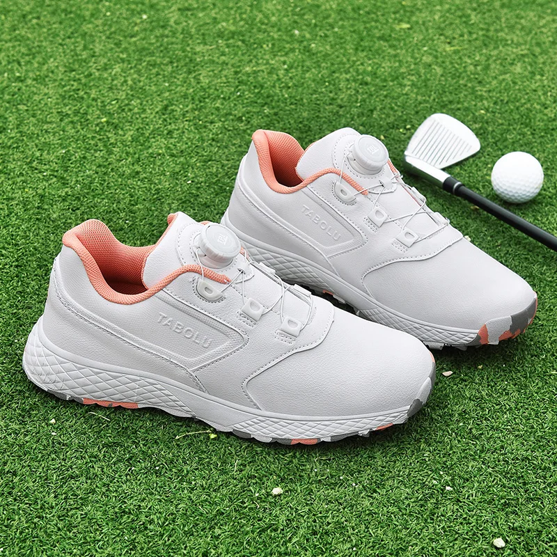 

LiXingMing Golf Shoes Women White Waterproof Spikeless Golf Sport Shoes Men Teenager Training Golfer Competition Sneakers